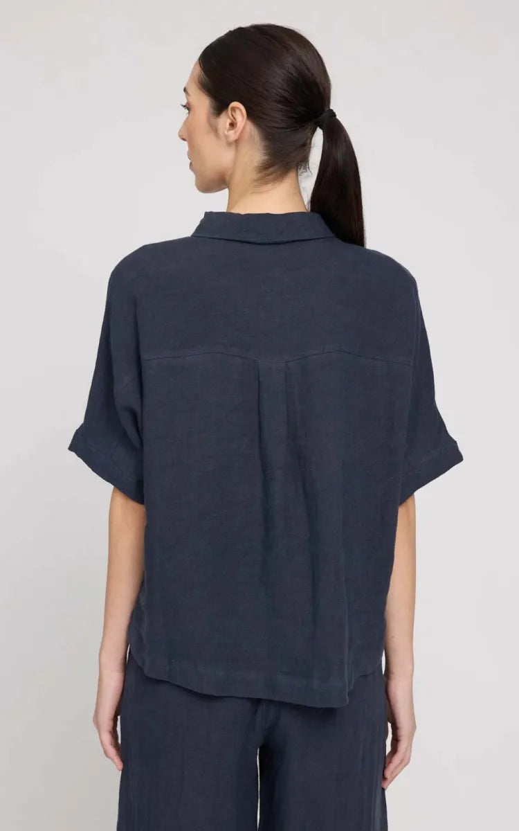 Mazine Blouse Short Sleeve Linen