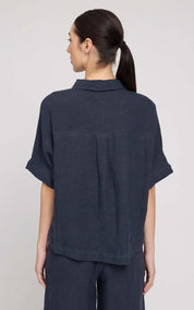 Blouse Short Sleeve Linen