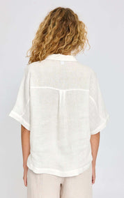 Blouse Short Sleeve Linen