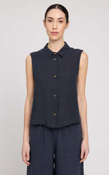 Blouse Sleeveless Linen
