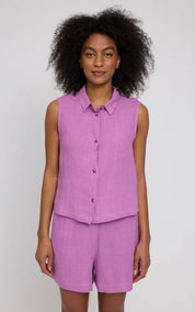 Blouse Sleeveless Linen