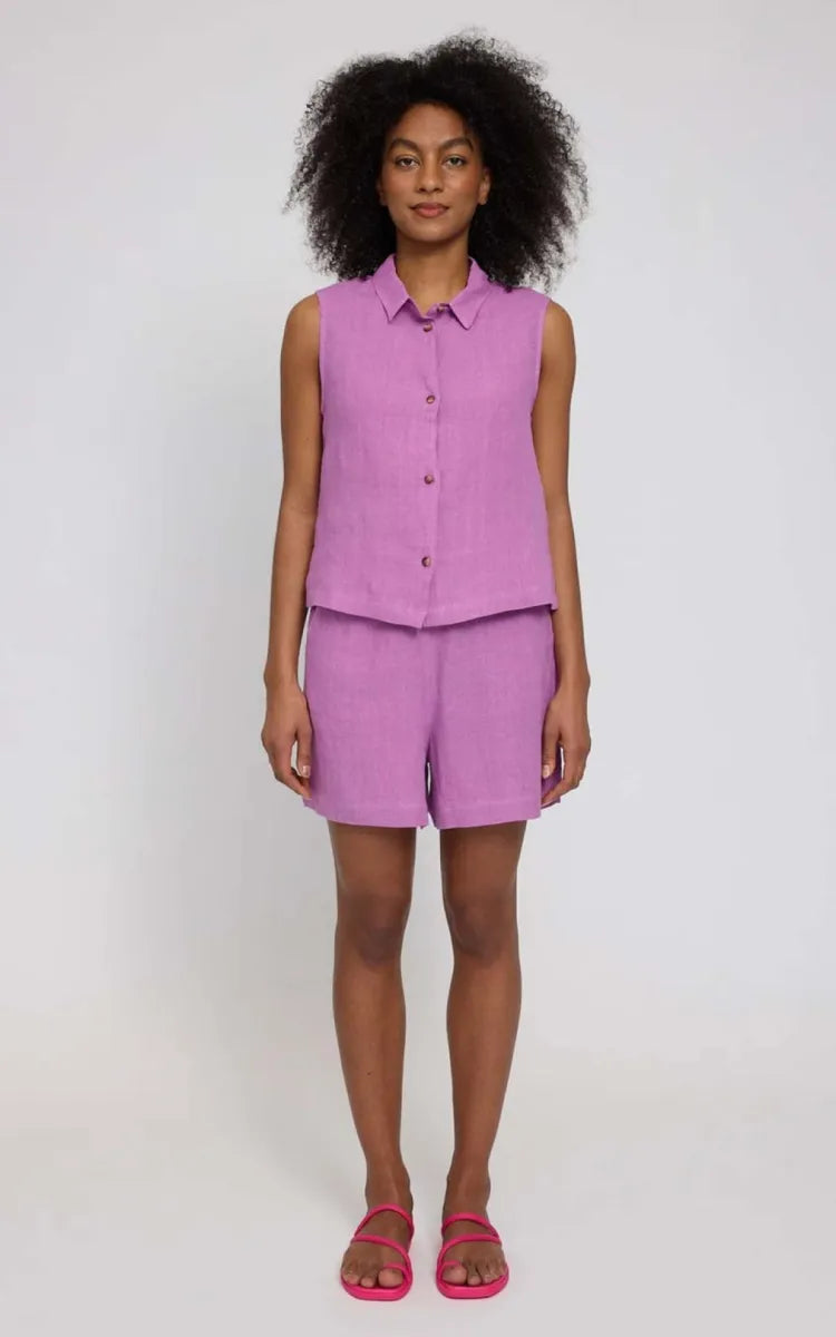 Mazine Blouse Sleeveless Linen