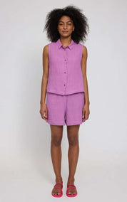 Blouse Sleeveless Linen