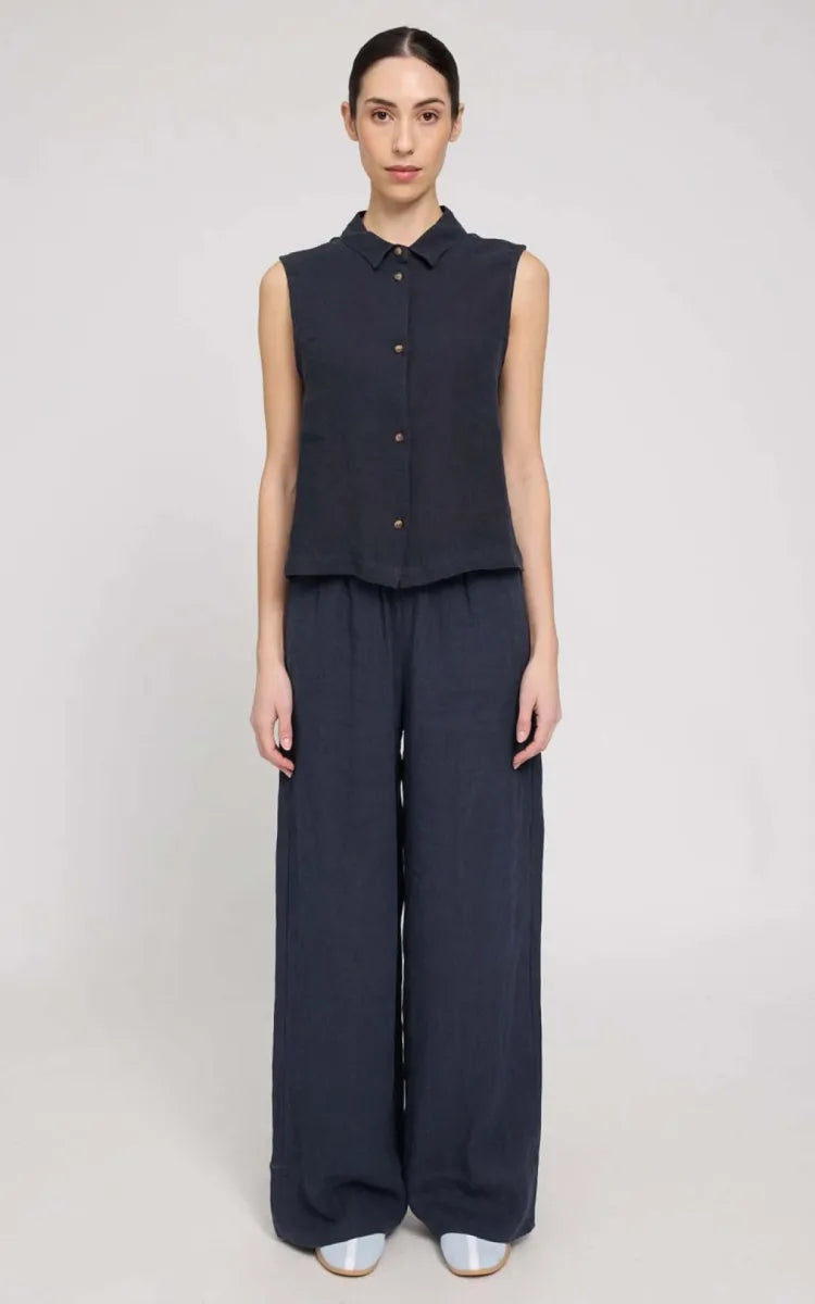 Mazine Blouse Sleeveless Linen