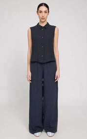 Blouse Sleeveless Linen