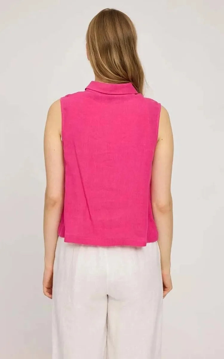 Mazine Blouse Sleeveless Linen