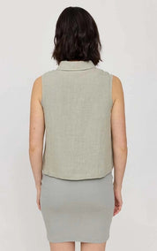 Blouse Sleeveless Linen