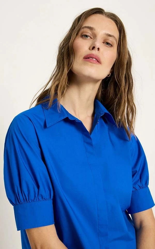 Blouse With Puff Sleeves