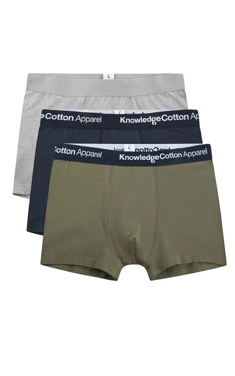 KnowledgeCotton Apparel Boxer 3 Pack Stretch