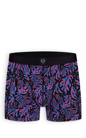 A-dam Underwear Boxer Brief Black Leafs