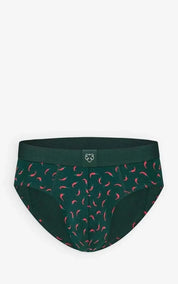 A-dam Underwear Brief Green Red Peppers