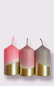 Pink Stories Candle Dip Dye Bling Bling