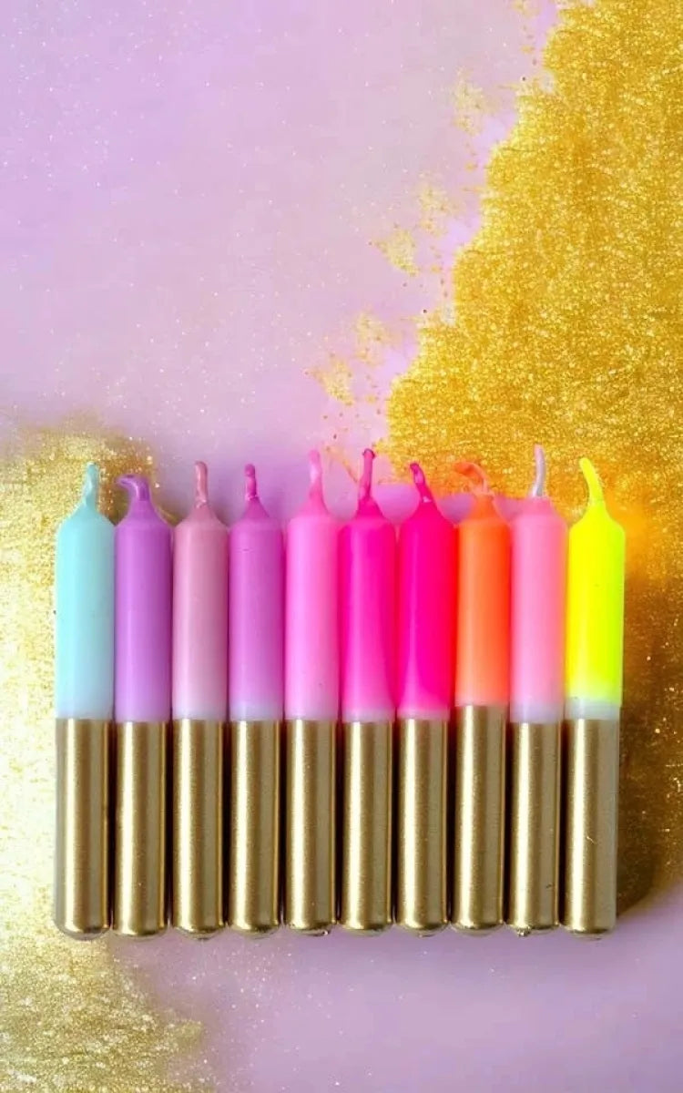 Pink Stories Candle Dip Dye Little Star
