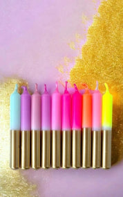 Pink Stories Candle Dip Dye Little Star