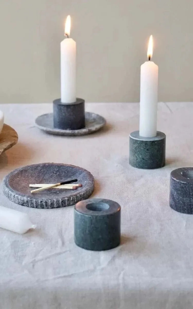 De Weldaad Candle Holder Marble