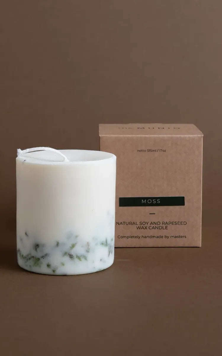 The MUNIO Candle Pillar - Moss