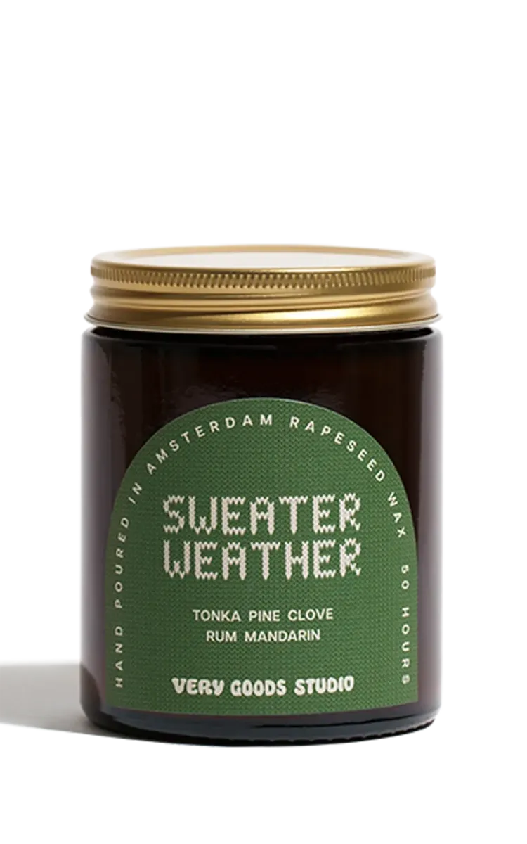 Very Goods Studio Candle Sweater Weather
