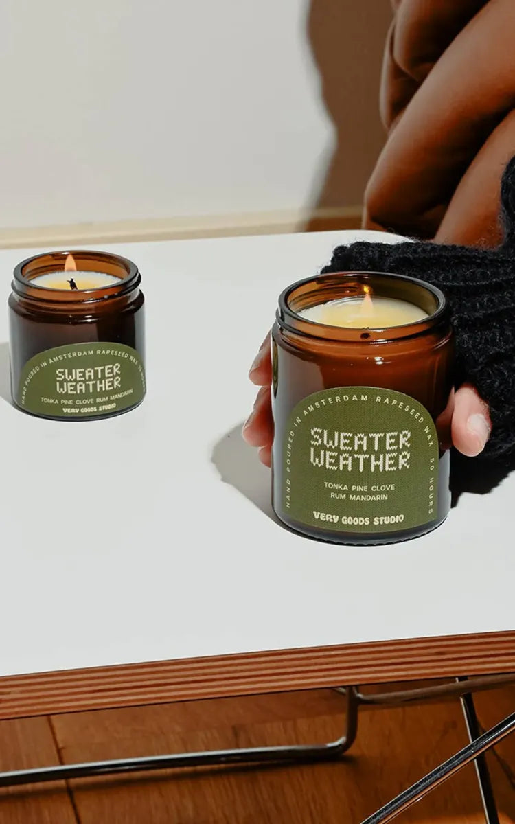 Very Goods Studio Candle Sweater Weather