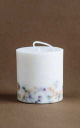 Candle Pillar - Wild Flowers