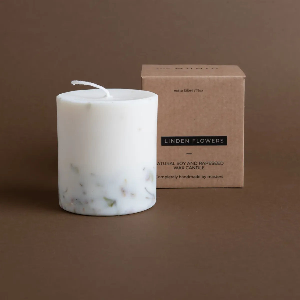 The MUNIO Candle Pillar Linden Flowers