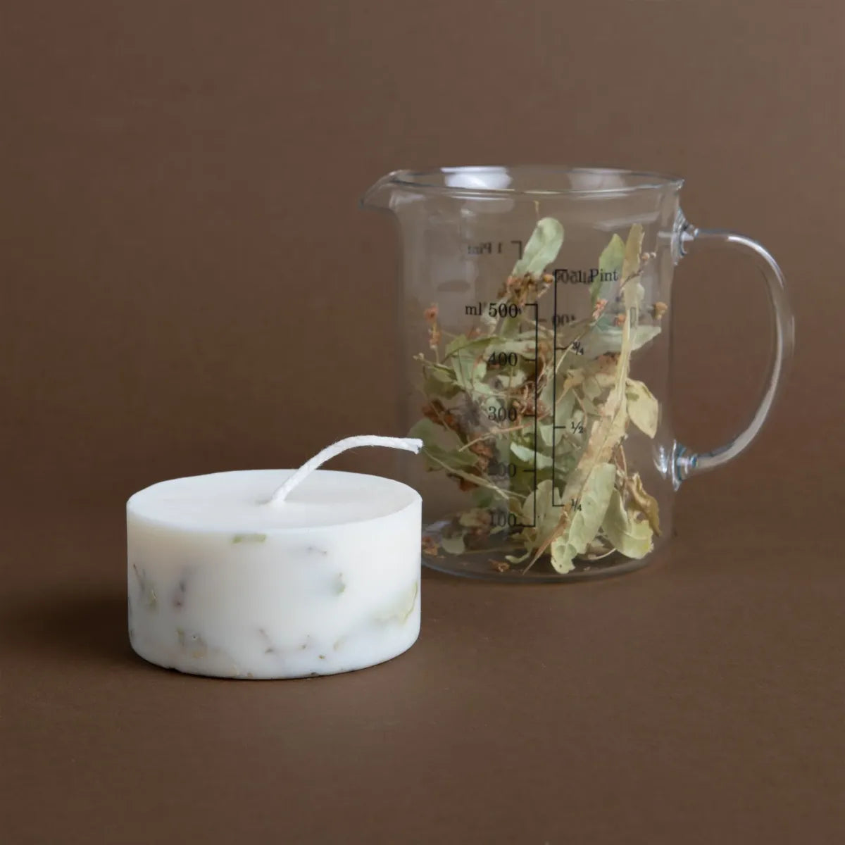 The MUNIO Candle Pillar Mini Linden Flowers