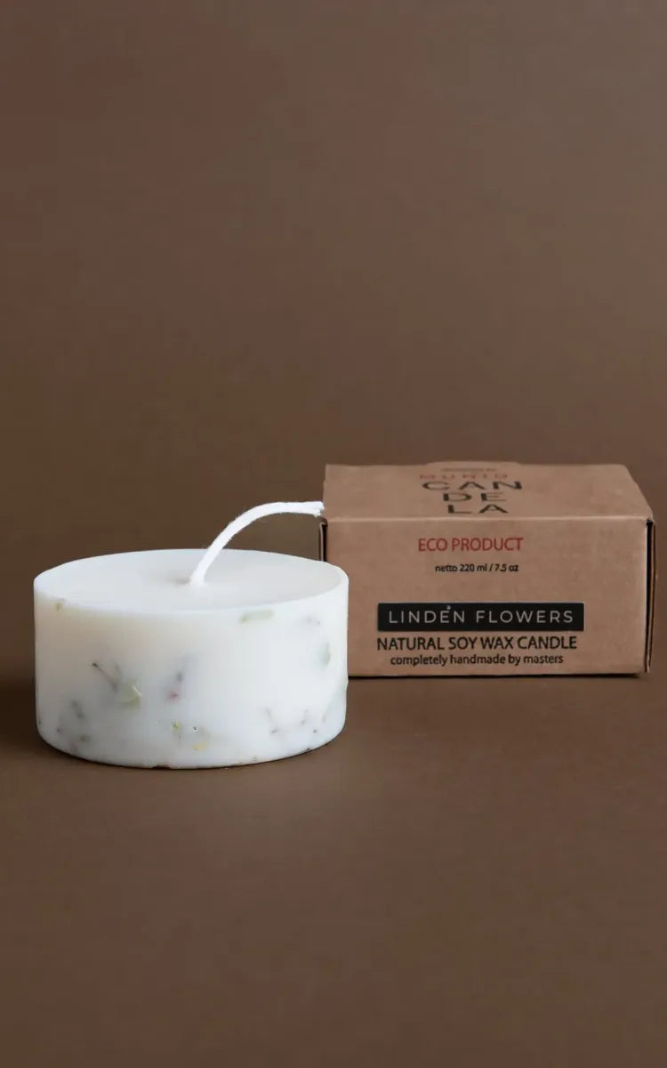 The MUNIO Candle Pillar Mini Linden Flowers
