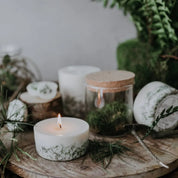 The MUNIO Candle Pillar Mini Moss