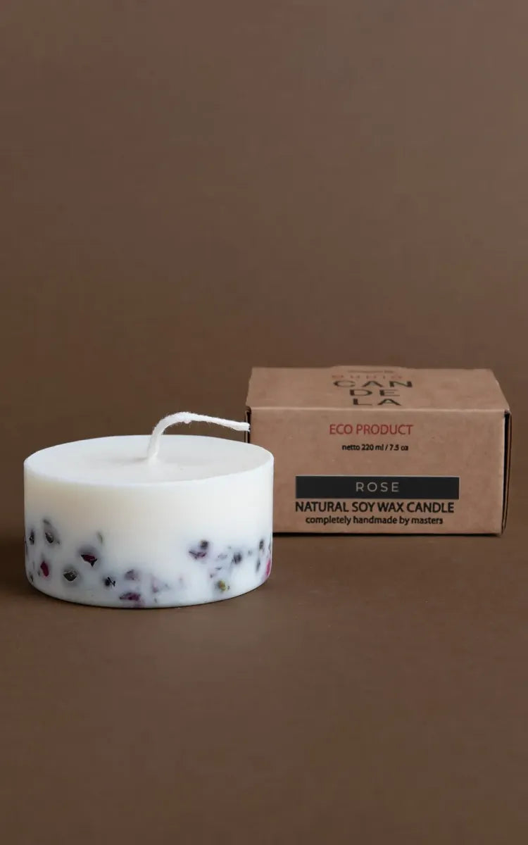 The MUNIO Candle Pillar Mini Rose