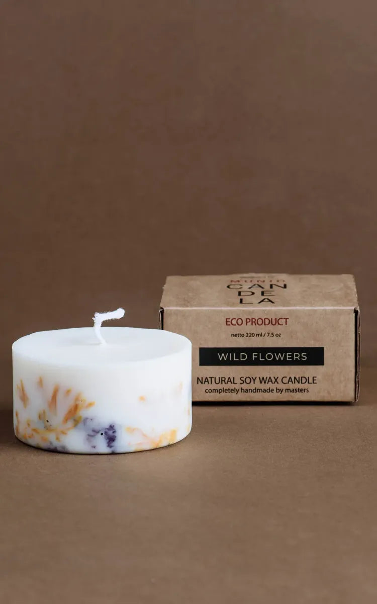 The MUNIO Candle Pillar Mini Wild Flowers
