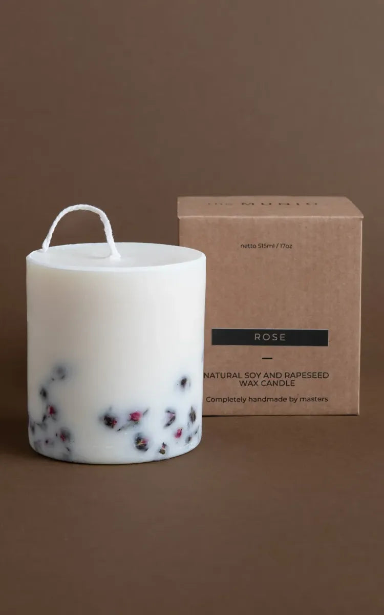 The MUNIO Candle Pillar Rose