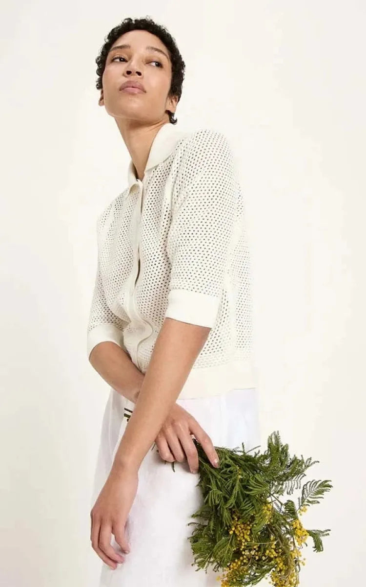 Lanius Cardigan Short-Sleeved