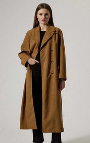 Brixtol Textiles Coat Olivia Faux Suede