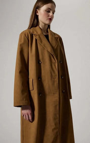 Brixtol Textiles Coat Olivia Faux Suede