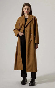 Brixtol Textiles Coat Olivia Faux Suede