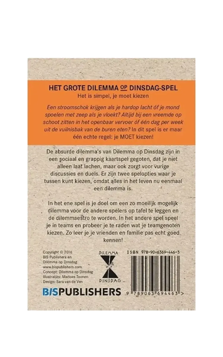 Bis Publishers Dilemma op Dinsdag