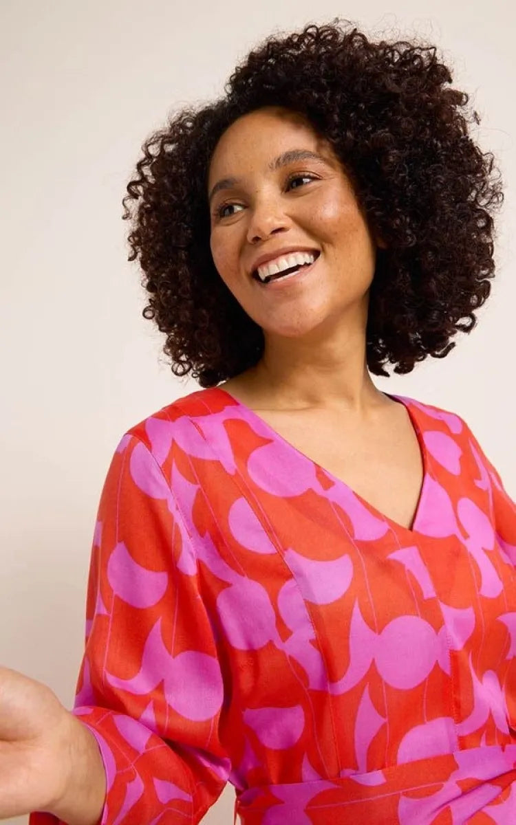 Lanius Dress Graphic Dots Midi