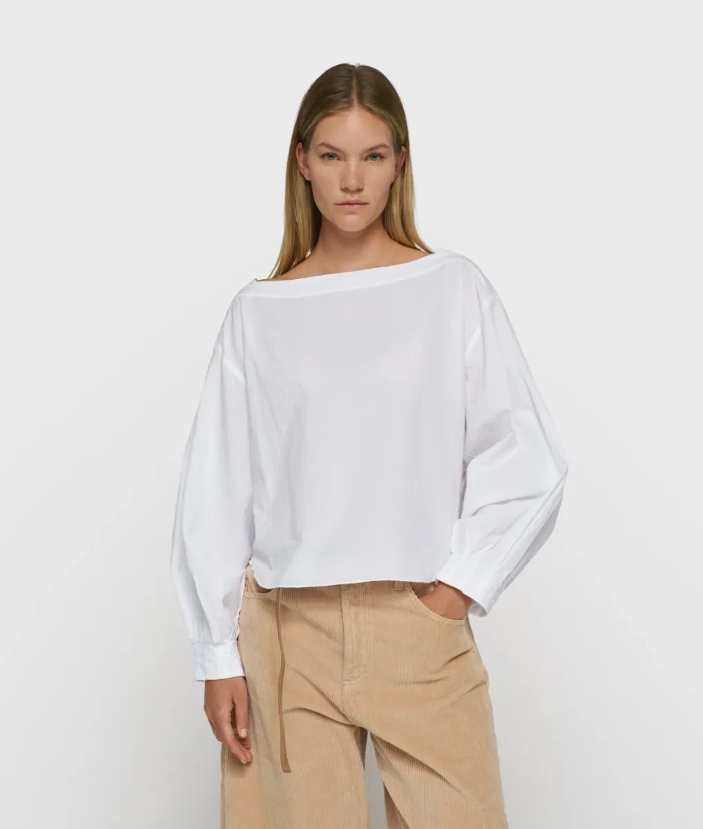 10DAYS Blouse Boatneck Poplin