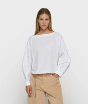 10DAYS Blouse Boatneck Poplin