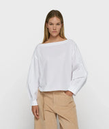 Blouse Boatneck Poplin