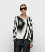 10DAYS Long Sleeve Tee Modal Stripes