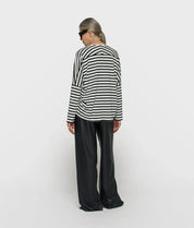 10DAYS Long Sleeve Tee Modal Stripes