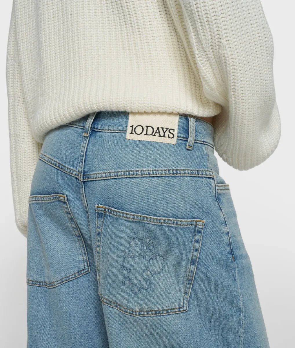 10 Days Wide Tapered Denim Pants
