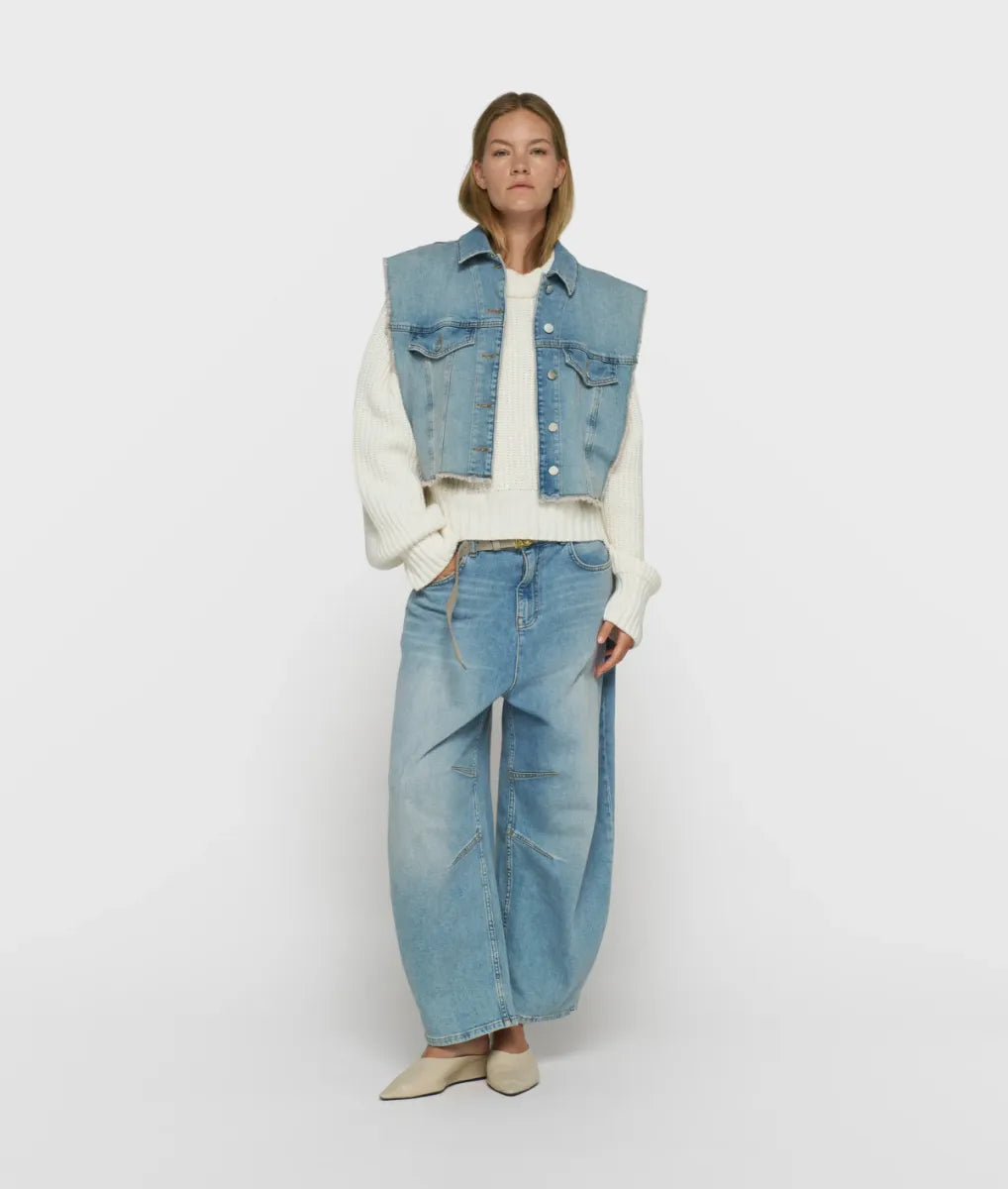 10 Days Wide Tapered Denim Pants