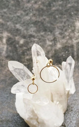 Earrings Big Small Circle
