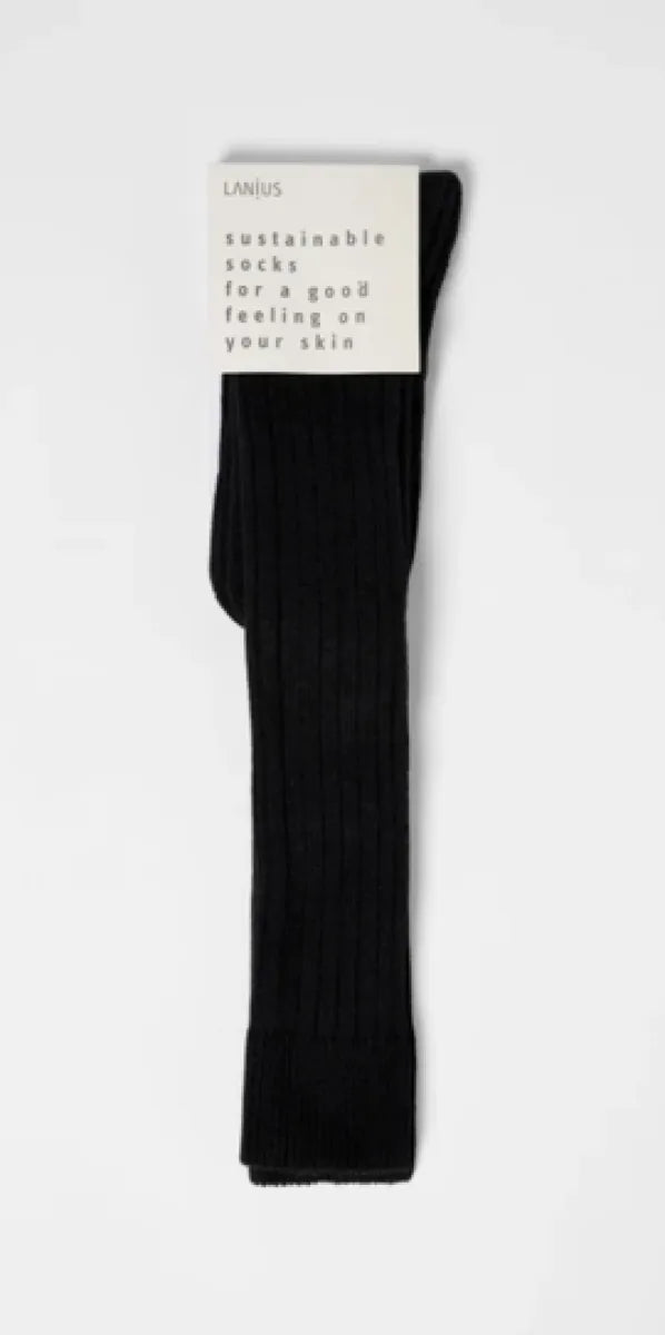 Lanius Socks Knee High With Ribs GOTS