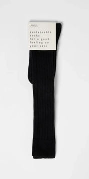 Lanius Socks Knee High With Ribs GOTS