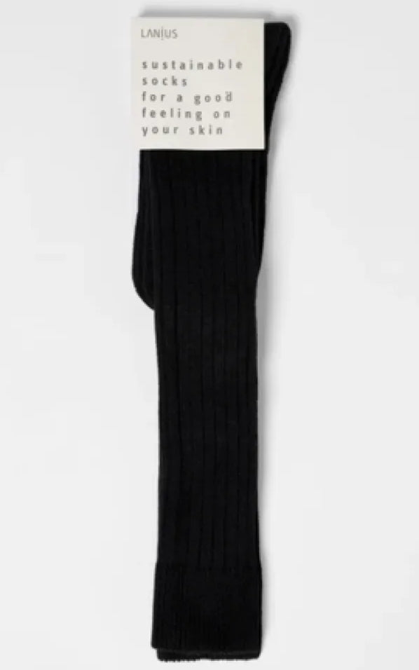 Lanius Socks Knee High With Ribs GOTS
