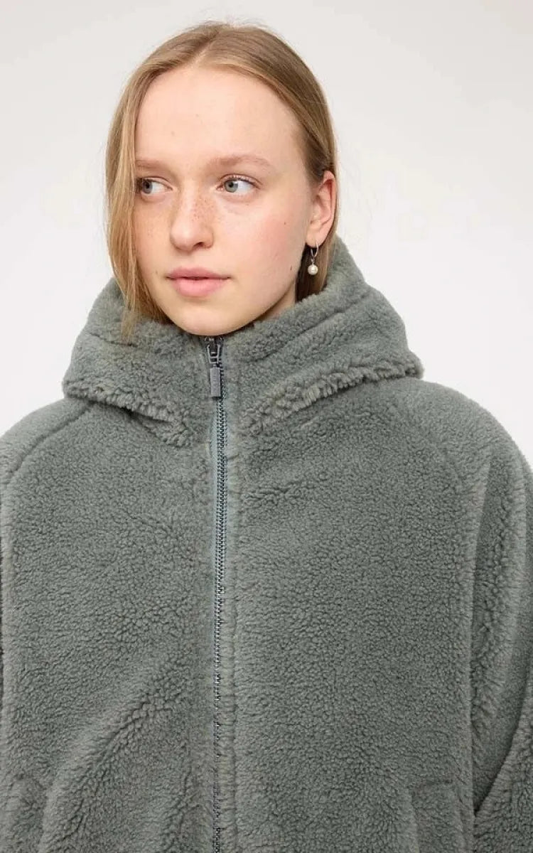 Mazine Jacket Hooded Faux-Fur