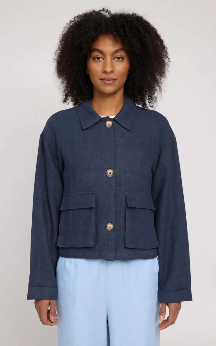Mazine Jacket Short Linen