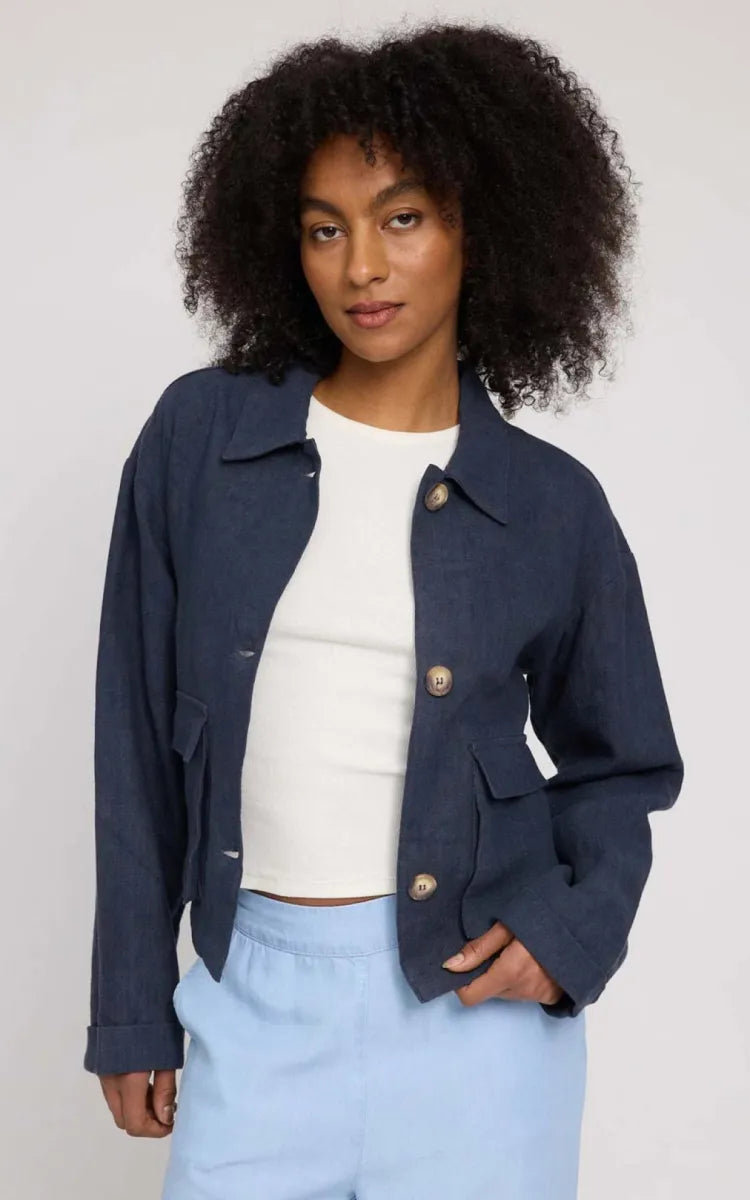 Mazine Jacket Short Linen